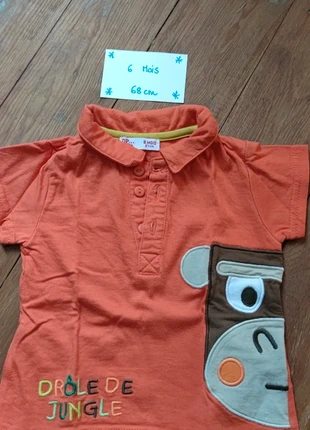 Polo DPAM , marca: Du Pareil au Même, estado: Muy bueno, tamaño: 3-6 meses / 62 cm, 2,50 €, 3,33 € Protección al comprador incluida