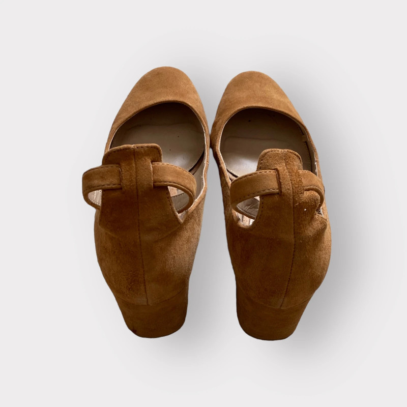 Gap Sandal Pumps Suede Shoes Brown 5