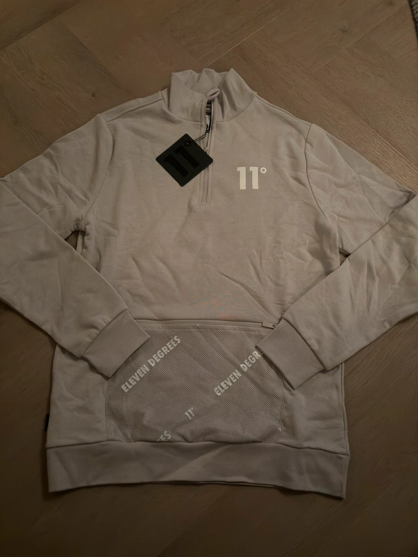 11 Degrees Zip Hoodie Grijs/Creme 1