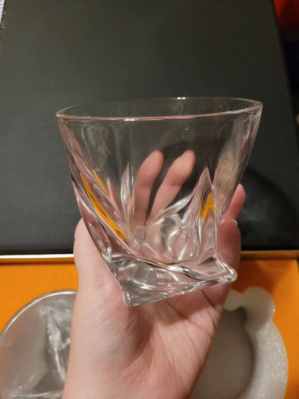 JoyJolt Carre 2 - Piece 10oz. Glass Whiskey Glass Glassware Set