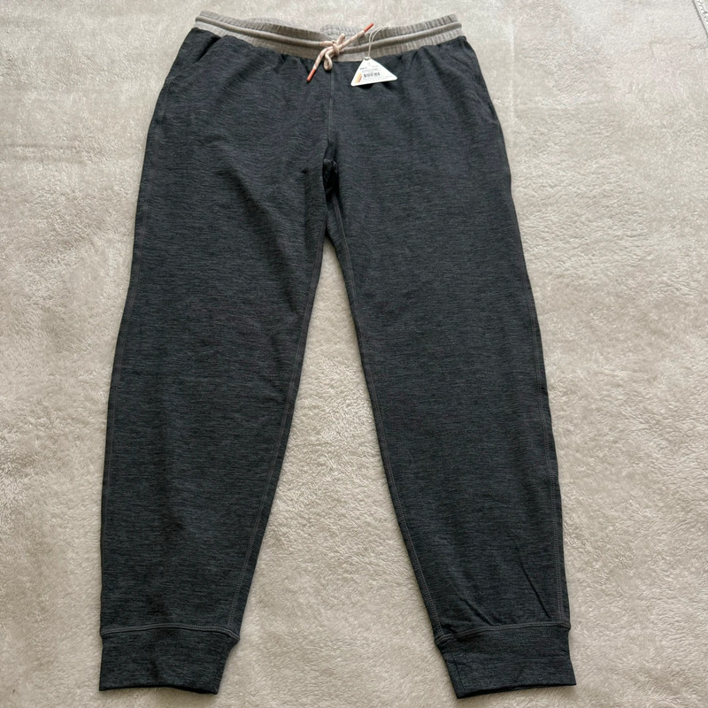 Marine Layer Liz Sport jogger dark heather grey sz large drawstring womens new 1