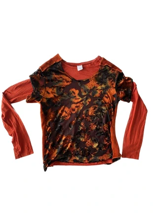 Haut orange dentelle transparent, brand: Vintage Dressing, condition: Very good, size: S / 36 / 8, €7.50, €8.58 includes Buyer Protection Pro