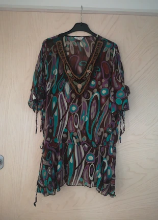 Caftano fantasia con perline - Nuopai - Taglia XXL, brand: Nuopai, condizioni: Buone, taglia: XXL / IT 48 / EU 44, €7.99, €9.09 include la Protezione acquisti