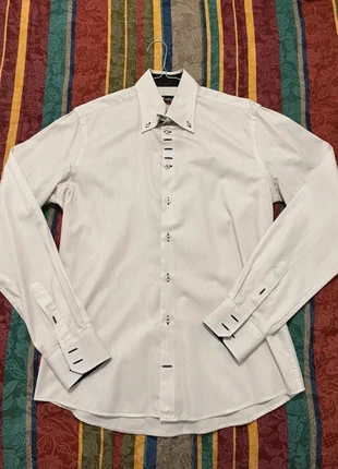Camicia bianca a righe nere 7camicie, marke: 7 camicie, zustand: Sehr gut, größe: L, 10,00 €, 11,20 € inklusive Vinted-Käuferschutz