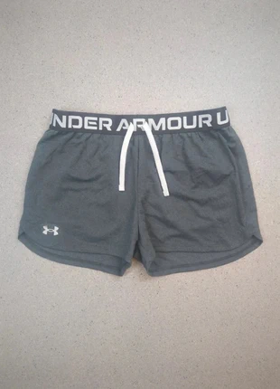 Short de sport | Under Armour | HeatGear logo | Gris anthracite | Taille S Femme (YLG 146–156 cm), brand: Under Armour, condizioni: Ottime, taglia: S / IT 40 / EU 36, €12.00, €13.30 include la Protezione acquisti Pro