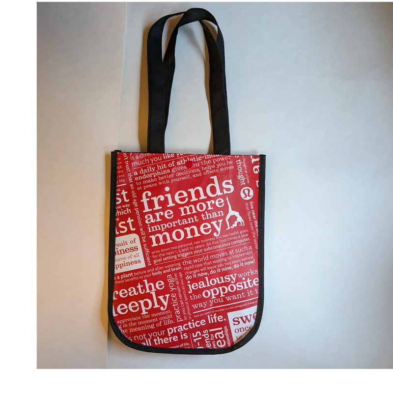 Lululemon Reusable Tote Carryall Handbag (Red) : : Home
