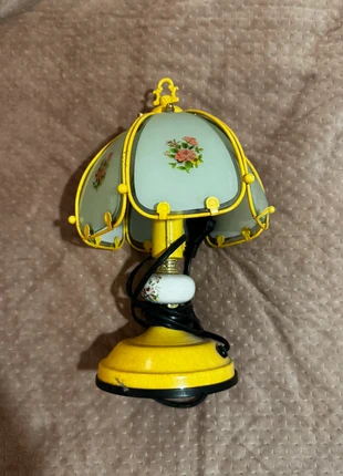 Lampe vintage tactile céramique jaune, merk: Vintage, staat: Heel goed, € 20,00, € 21,70 inclusief Kopersbescherming