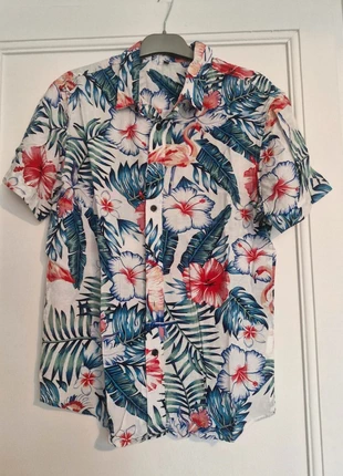 Chemise à fleur taille S, brand: YKK, condition: Very good, size: S, €15.00, €16.45 includes Buyer Protection