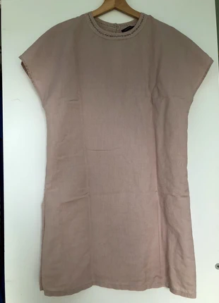 Robe en lin et coton rose pâle , marca: Monoprix, estado: Muito bom, tamanho: L / 40 / 12, €15.00, €16.45 inclui Proteção do Comprador