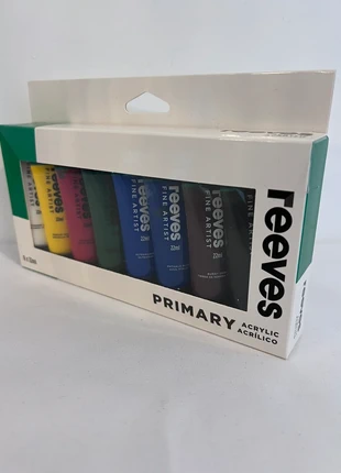 Acrylic paints set 8 tubes primary reeves, brand: Reeves, condition: New with tags, £5.00, £5.95 includes Buyer Protection