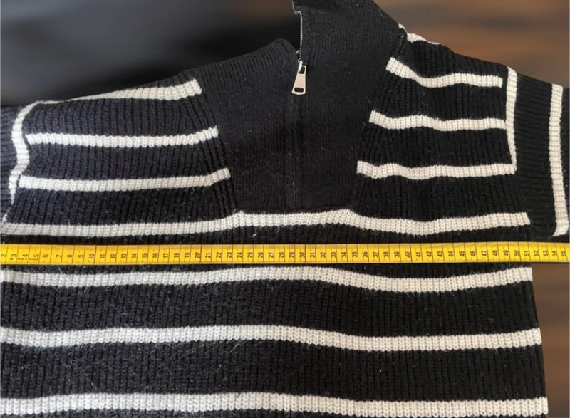 Pull camionneur à rayures noir et blanc - photo numéro 6