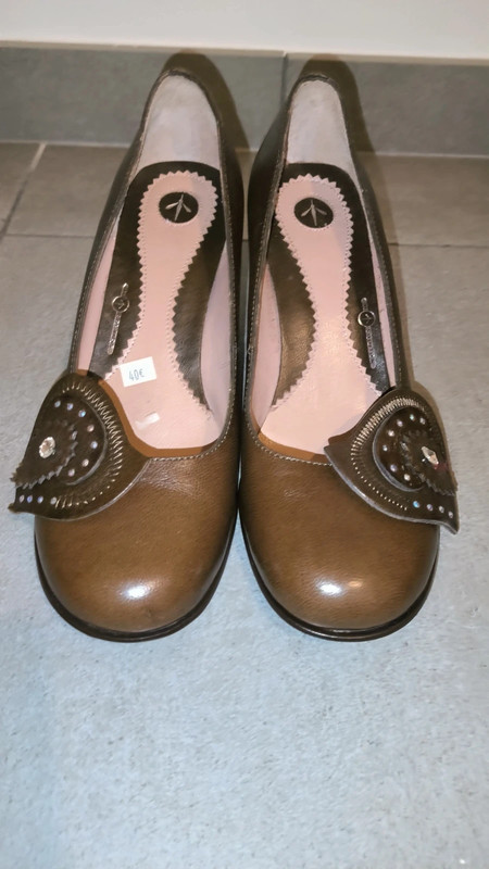 Chaussures à talons marron 2