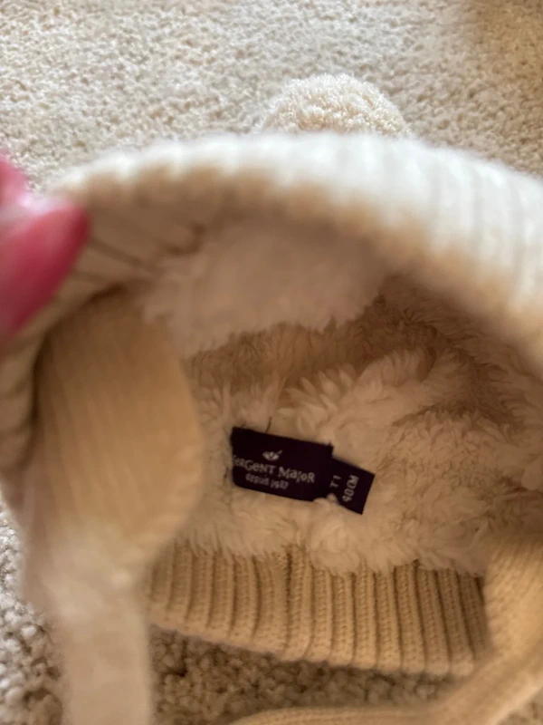 Bonnet en laine fourré pour bébé - photo numéro 3