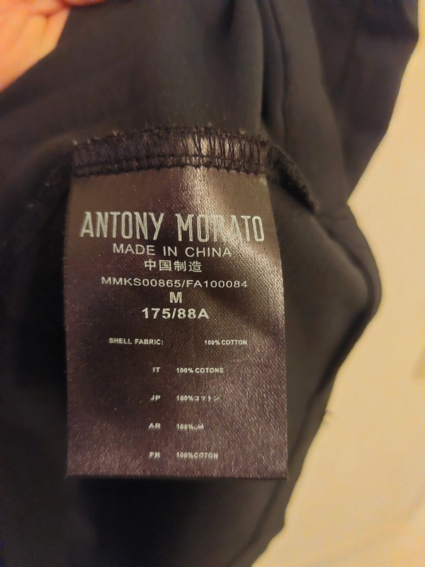 Antony morato shirt zwart maat M 4