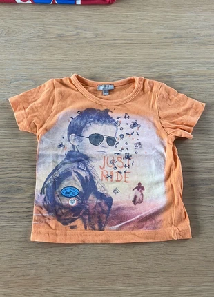 T-shirt moto, merk: Grain de Blé, staat: Heel goed, maat: 9-12 maanden / 74 cm, € 2,00, € 2,80 inclusief Kopersbescherming