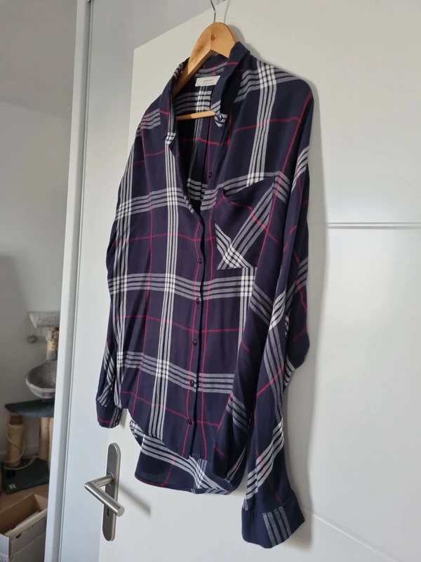 Chemise marine à carreaux Promod - photo numéro 2