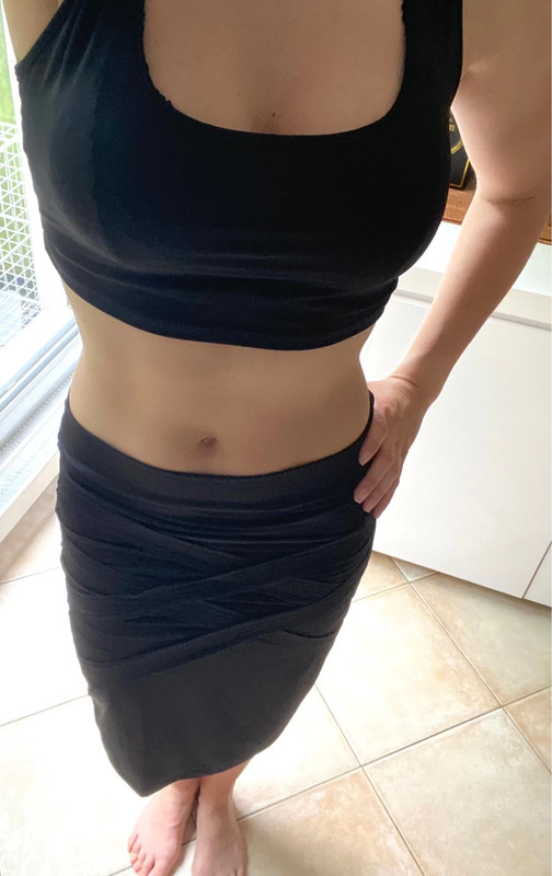 Ensemble jupe crop top best sale