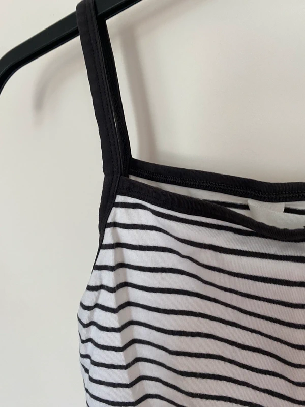 débardeur h&m à rayures neuf taille 14 ans + - photo numéro 2