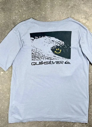 T-shirt Quiksilver bleu gris imprimé - XS homme - coton AA137, marque: Quiksilver, état: Très bon état, taille: XS, 5,00 €, 5,95 € Protection acheteurs (Pro) incluse