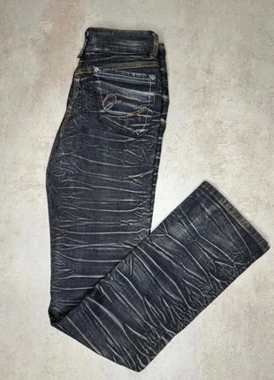 Pantalon en jeans Vintage, Here & There, Noir Pailleté, Taille 36, marca: Here + There, estado: Muito bom, tamanho: S / 36 / 8, €12.00, €13.30 inclui Proteção do Comprador