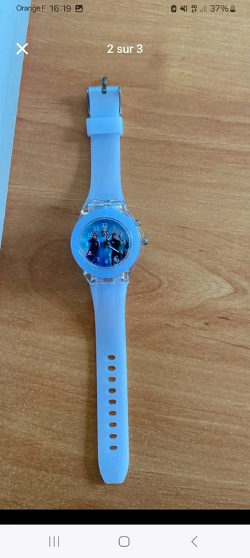 Montre lumineuse la reine des neiges