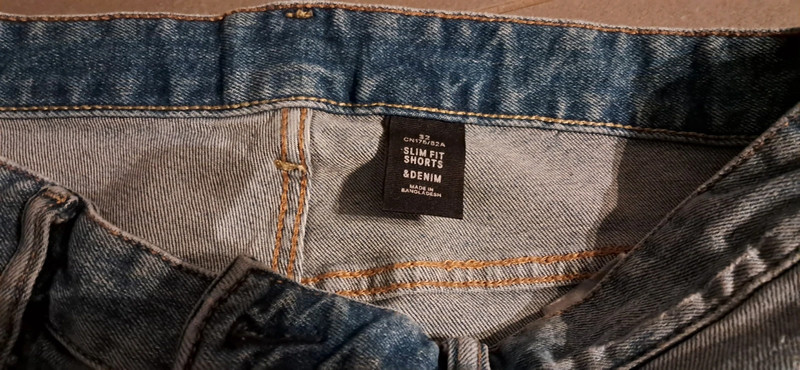 Short jean H&M homme W32 3