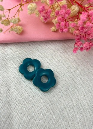 Pampilles interchangeables fleur vert/bleu canard, brand: BoutiqueTresora, condizioni: Nuovo senza cartellino, €6.00, €7.00 include la Protezione acquisti