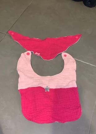 Lot 2 bavoirs roses, marke: Fait Main, zustand: Neu, 2,00 €, 2,80 € inklusive Vinted-Käuferschutz