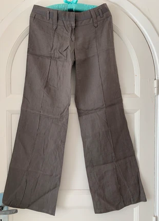 Pantalon lin coupe droite féminin masculin PROMOD, marca: Promod, estado: Nuevo con etiquetas, tamaño: S / 36 / 8, 7,00 €, 8,05 € Protección al comprador incluida