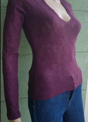 T-shirt /top en dentelle femme taille 36•, merk: Camaïeu, staat: Goed, maat: S / 36 / 8, € 5,00, € 5,95 inclusief Kopersbescherming