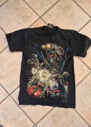 Maglietta t shirt con stampa rock punk, marca: Punk, estado: Novo sem etiquetas, tamanho: S, €15.00, €16.45 inclui Proteção do Comprador