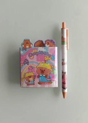 Carnet capybara avec plusieurs post-its (120) + stylo, état: Neuf sans étiquette, 4,90 €, 5,85 € Protection acheteurs incluse