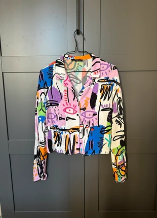 Cropped multicolor shirt, brand: Bershka, condizioni: Ottime, taglia: XS / IT 38 / EU 34, €3.00, €3.85 include la Protezione acquisti