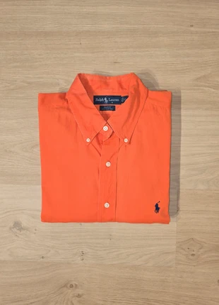 Chemise en coton orange Ralph Lauren - taille XL (ch62), marque: Ralph Lauren, état: Très bon état, taille: XL, 22,00 €, 23,80 € Protection acheteurs (Pro) incluse