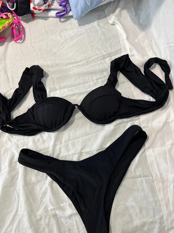 Bikini negro balconette 3