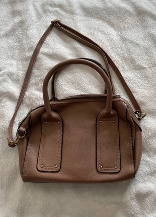 Stylish Taupe Handbag with Adjustable Strap, brand: The Unbranded Brand, condition: Satisfactory, £3.99, £4.89 includes Buyer Protection