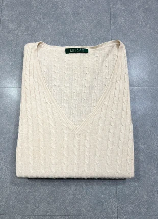 Pull Col V / Ralph Lauren / Taille M Femme / Crème / Torsadée, marke: Ralph Lauren, zustand: Sehr gut, größe: M / 38 / 10, 20,00 €, 21,70 € inklusive Vinted-Käuferschutz
