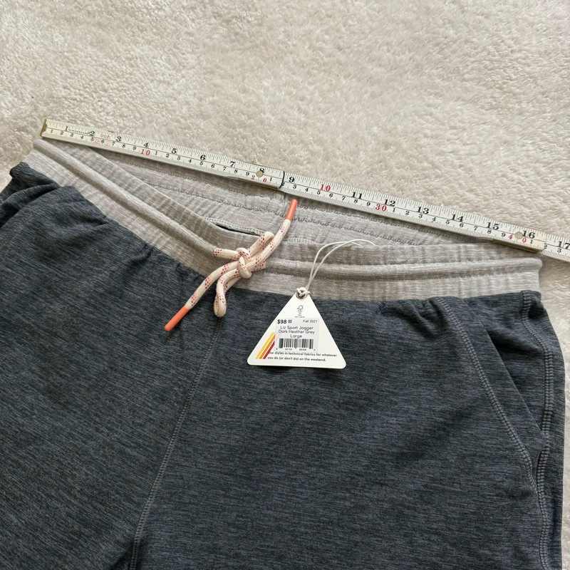 Marine Layer Liz Sport jogger dark heather grey sz large drawstring womens new 4