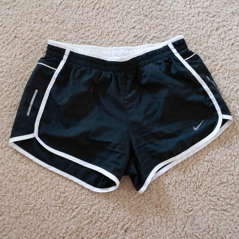 Nike Dri-fit Black Shorts with White Trim 1