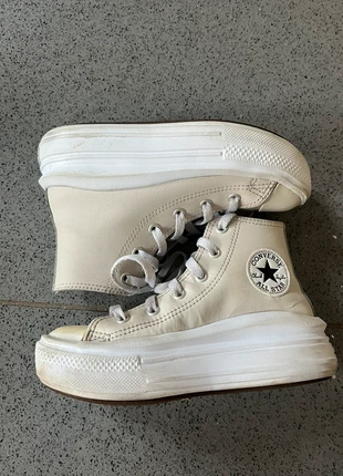 Beige leather platform converse, brand: Converse, condition: Very good, size: 13 child | EU 32, £13.00, £14.34 includes Buyer Protection