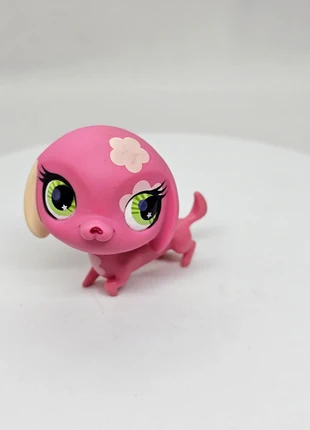 Dachshund (Teckel) #2735, G3 rose, Hasbro Littlest Pet Shop, yeux verts, brand: Littlest Pet Shop, condizioni: Buone, €2.90, €3.75 include la Protezione acquisti Pro