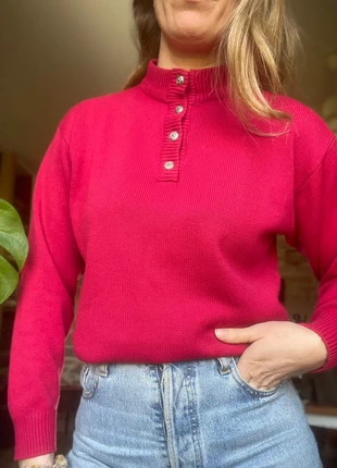 Pull polo col boutonné maille vintage oversize, marque: Vintage Dressing, état: Très bon état, taille: S / 36 / 8, 15,00 €, 16,45 € Protection acheteurs (Pro) incluse