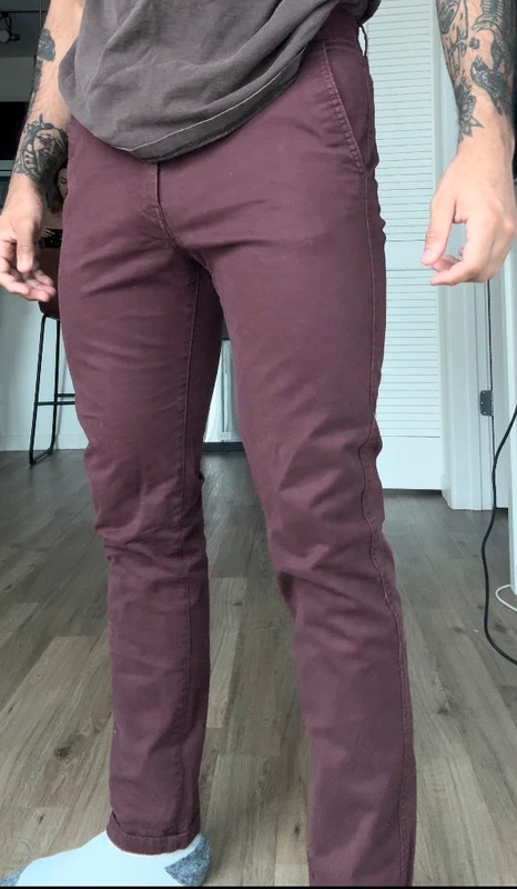 H&M Red Chinos 1
