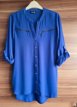Royal blue women's blouse, brand: Blue Chameleon, condition: Very good, size: M / UK 12-14, £1.00, £1.75 includes Buyer Protection