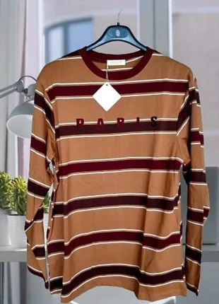 Maglietta a righe con maniche lunghe con scritta Paris, marke: Monique, zustand: Neu, mit Etikett, größe: Einheitsgröße, 19,00 €, 20,65 € inklusive Vinted-Käuferschutz