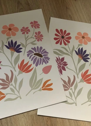 Twee poster, staat: Nieuw zonder prijskaartje, € 2,50, € 3,33 inclusief Kopersbescherming