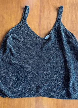 Top de tirantes brillante MANGO – Ideal para fiesta o noche, marque: Mango, état: Neuf sans étiquette, taille: M / 38 / 10, 10,00 €, 11,20 € Protection acheteurs incluse