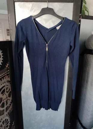 Robe bleue nuit T 36, merk: Enza & Lea, staat: Heel goed, maat: S / 36 / 8, € 5,00, € 5,95 inclusief Kopersbescherming