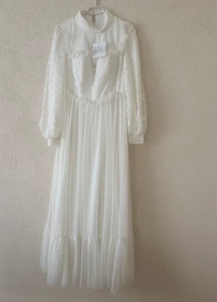 Robe blanche / écru, estado: Novo com etiquetas, tamanho: XL / 42 / 14, €40.00, €42.70 inclui Proteção do Comprador