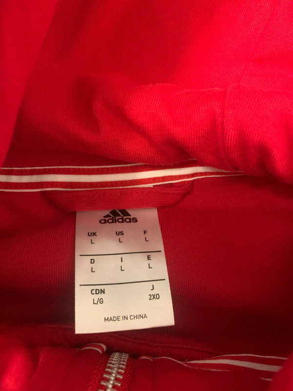 Red Adidas Manchester United Hoodie 4